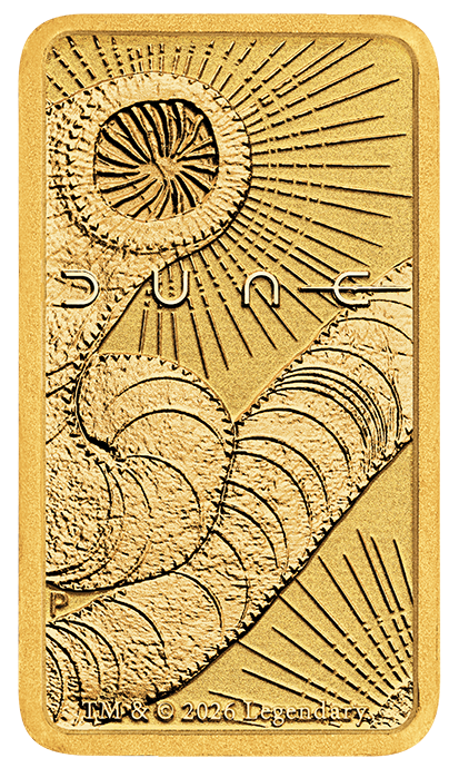 2026 1g Gold Bar. Dune.