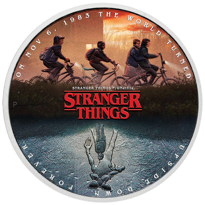 Stranger Things - The Upside Down 2026 1oz Silver Coloured Coin