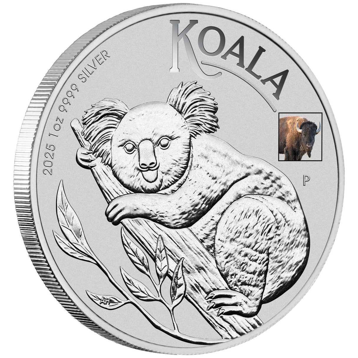 2025 1oz Australian Koala Silver Coin with Bison Privy Mark