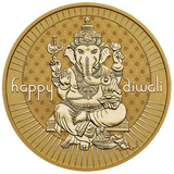 Diwali 2024 1oz Silver Gilded Medallion