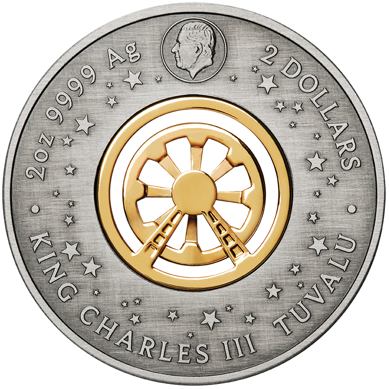 2025 2oz Ferris Wheel Silver Antiqued
