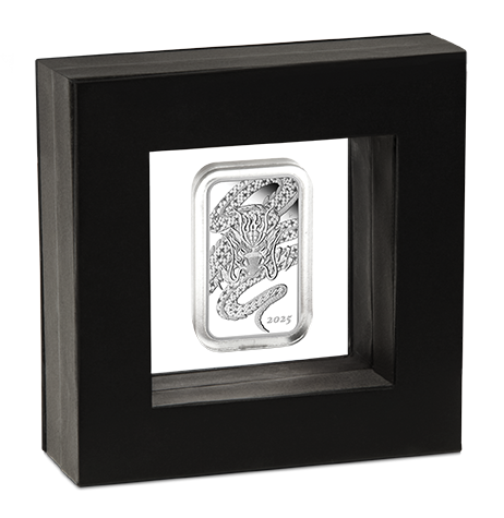 2025 1oz DRAGON Silver Proof Rectangular Coin