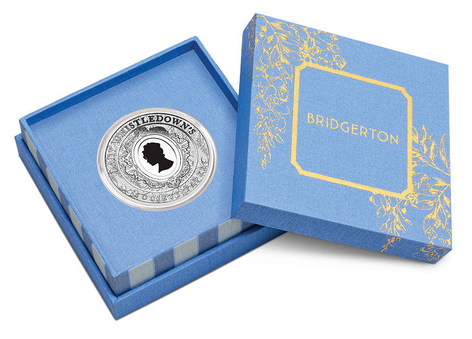 2026 Bridgerton Lady Whistledown Coloured 1oz Silver Coin