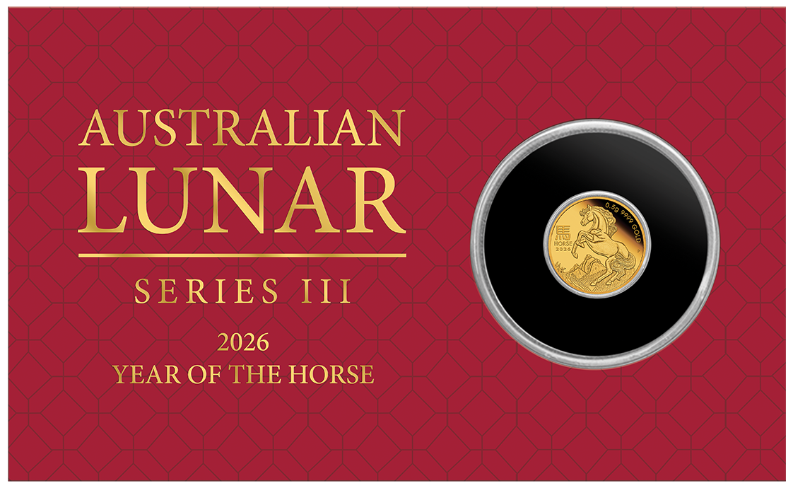 2026 Year of the Horse 0.5g Gold Proof Coin