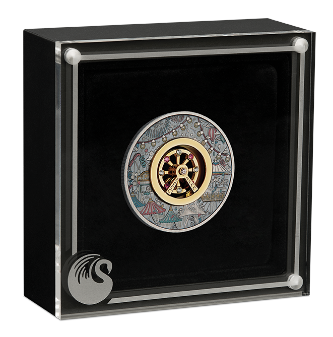 2025 2oz Ferris Wheel Silver Antiqued