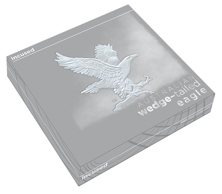 2023 AUSTRALIAN WEDGE-TAILED EAGLE 10oz SILVER INCUSED COIN