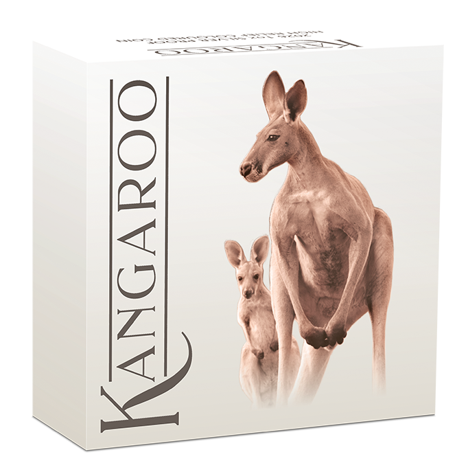 2026 1oz Silver Proof High Relief Coloured Coin Australian Kangaroo