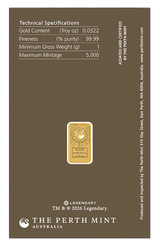 2026 1g Gold Bar. Dune.