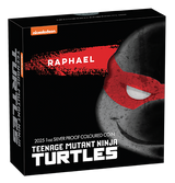 2025 $1 1oz Silver Proof Coloured Coin. Teenage Mutant Ninja Turtles- Raphael