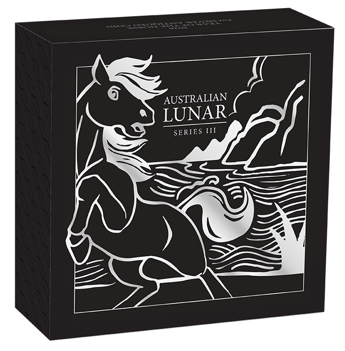 2026 Year of the Horse 2oz Silver Antiqued Coin