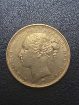 1883-M Sovereign. Victoria. VF