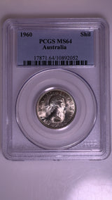 1960(m) Australian Shilling - PCGS MS64
