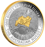 2026 Australian Nugget 40th Anniversary Gilded 1oz Silver Proof Coin