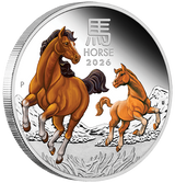 2026 Year of the Horse 1oz Silver Proof Coloured Coin