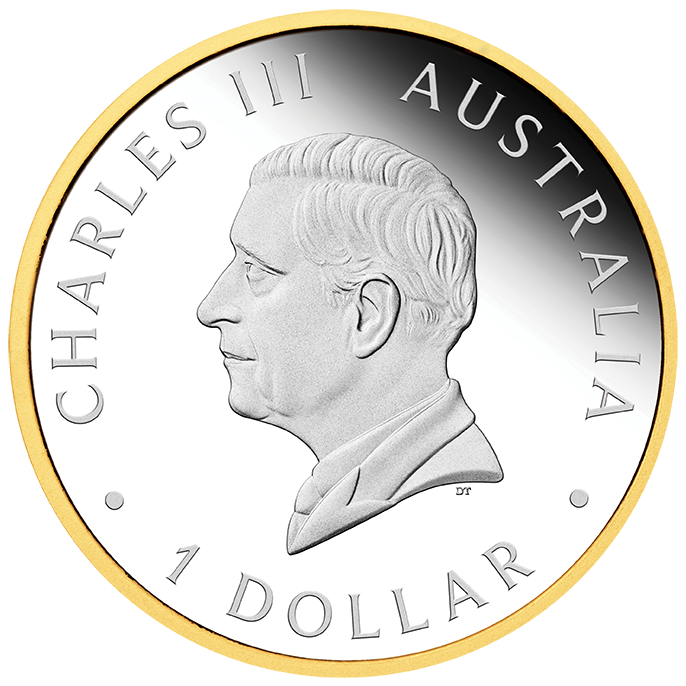 2026 Australian Nugget 40th Anniversary Gilded 1oz Silver Proof Coin