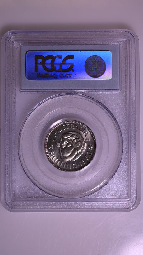 1960(m) Australian Proof Shilling - PCGS PR66