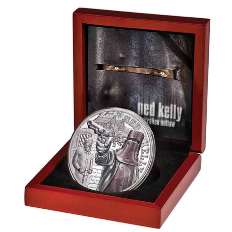 2020 $5 Niue 2oz Silver Proof Coin - Ned Kelly Australian Outlaw
