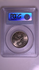 1951 Australian Federation Jubilee Florin - PCGS MS64