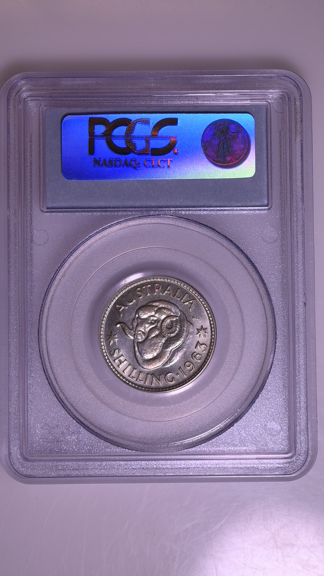 1963(m) Australian Proof Shilling - PCGS PR67