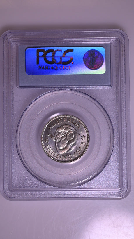 1963(m) Australian Proof Shilling - PCGS PR67