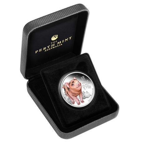 2019 Baby Pig 1/2oz Silver Proof Coin.