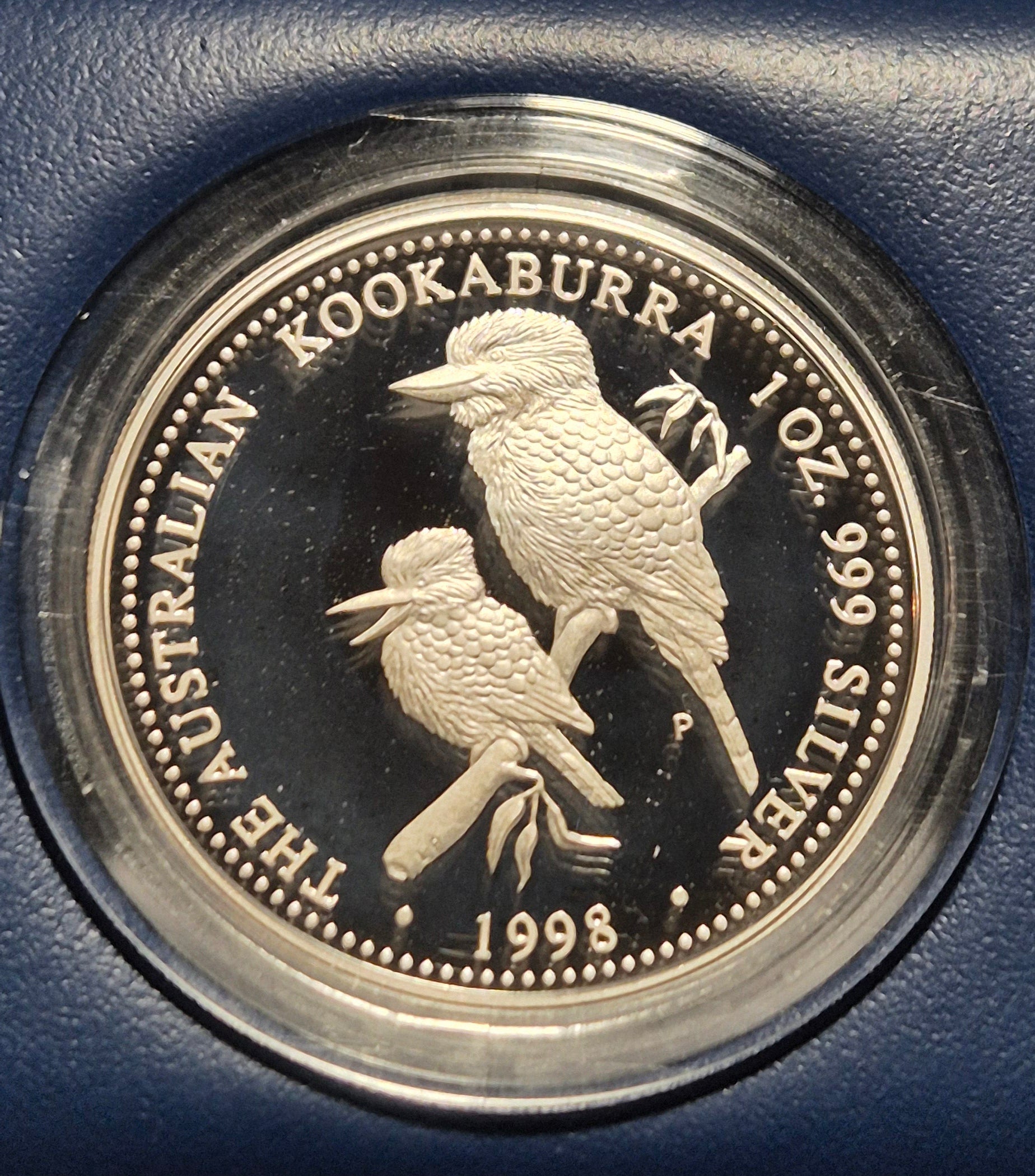 1998 Australian Kookaburra 1oz 99.9% Silver Proof Issue Coin
