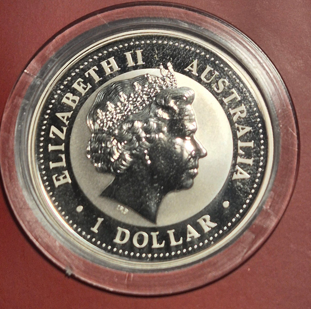 2004 1oz Silver Coloured Year of the Monkey Carded Coin