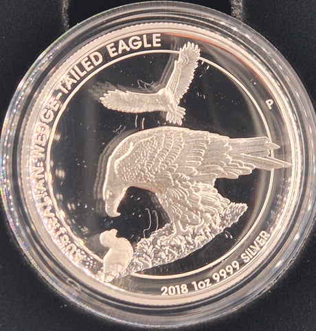 2018 1oz Silver Proof High Relief – Wedge-Tailed Eagle
