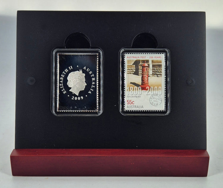 2009 Stamp-Coin set 'Early Posting Box'