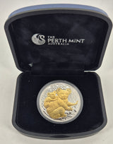 2008 Gilded Australian Koala – 1oz Silver Proof Coin
