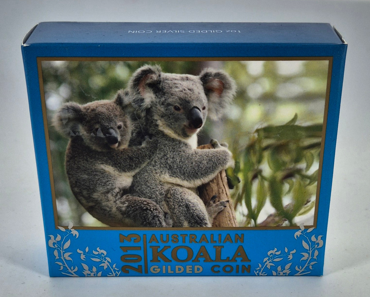 2013 Gilded Australian Koala – 1oz Silver Proof Coin