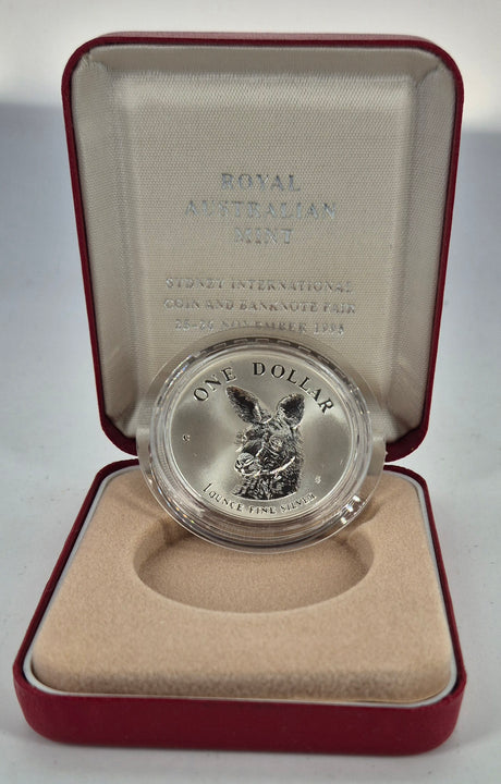 1995 Australian Silver Kangaroo – 1 oz Special Fair Issue