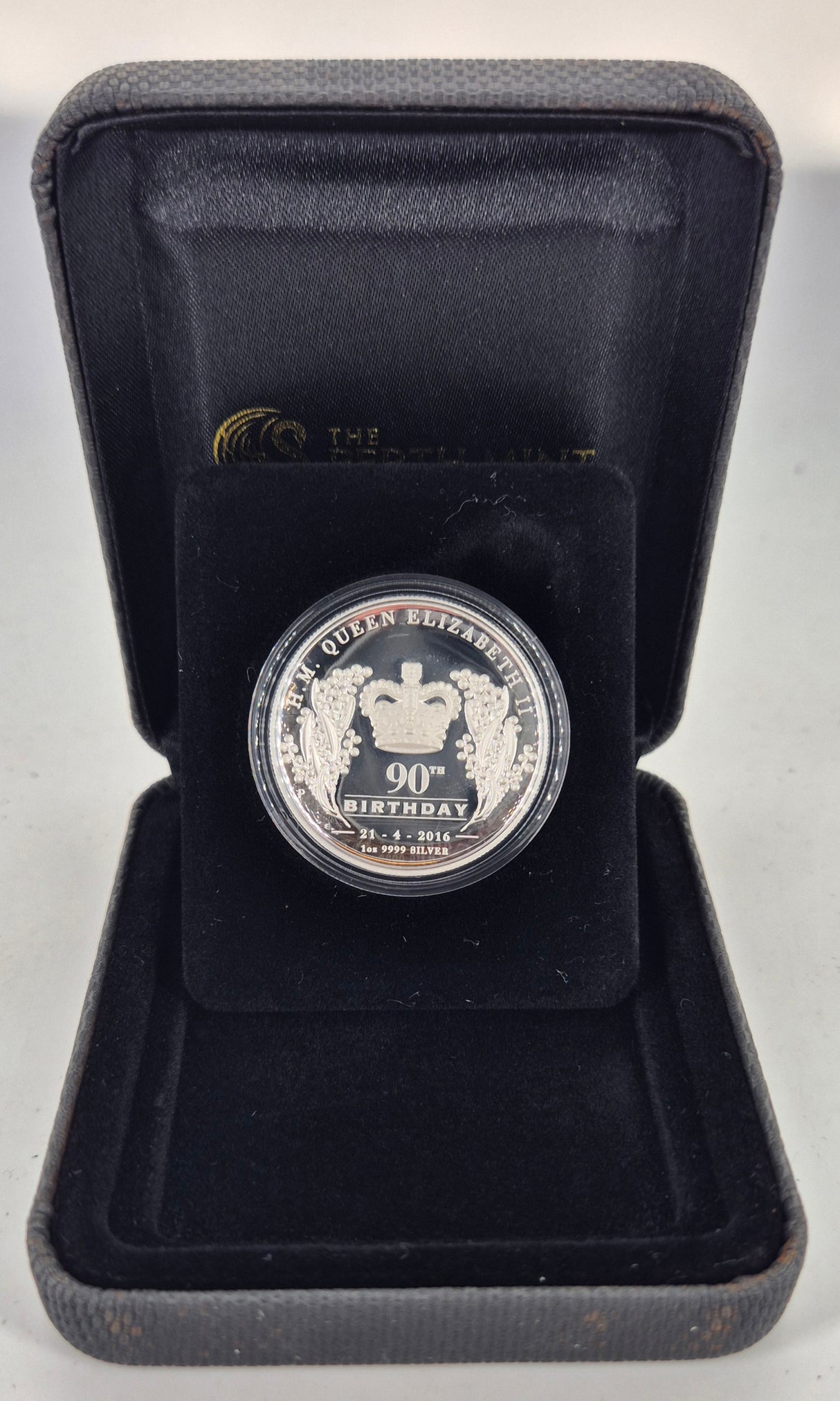 2016 Queen Elizabeth II 90th Birthday – 1oz Silver Proof High Relief Coin