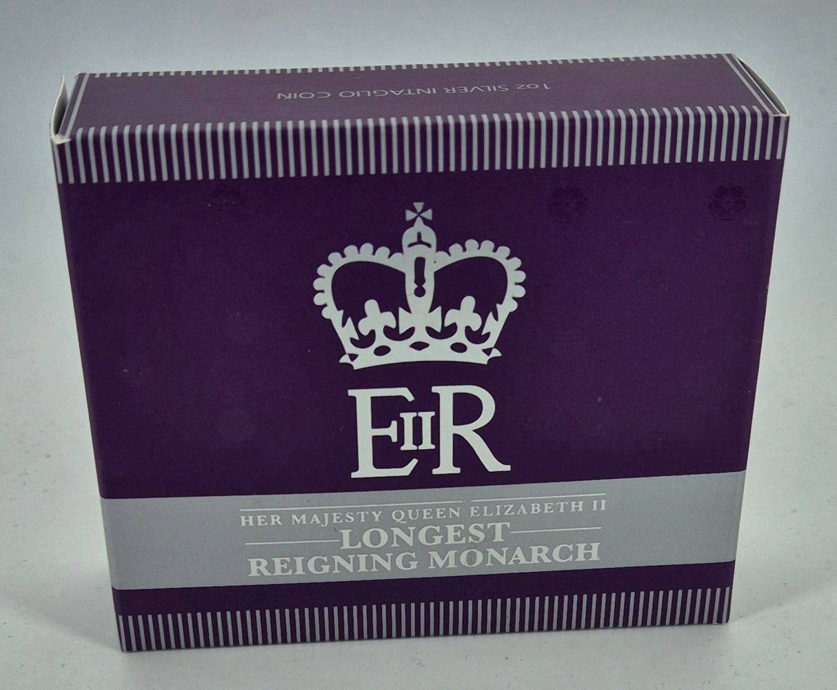 2015 Longest Reigning Monarch – 1oz Silver Intaglio Coin