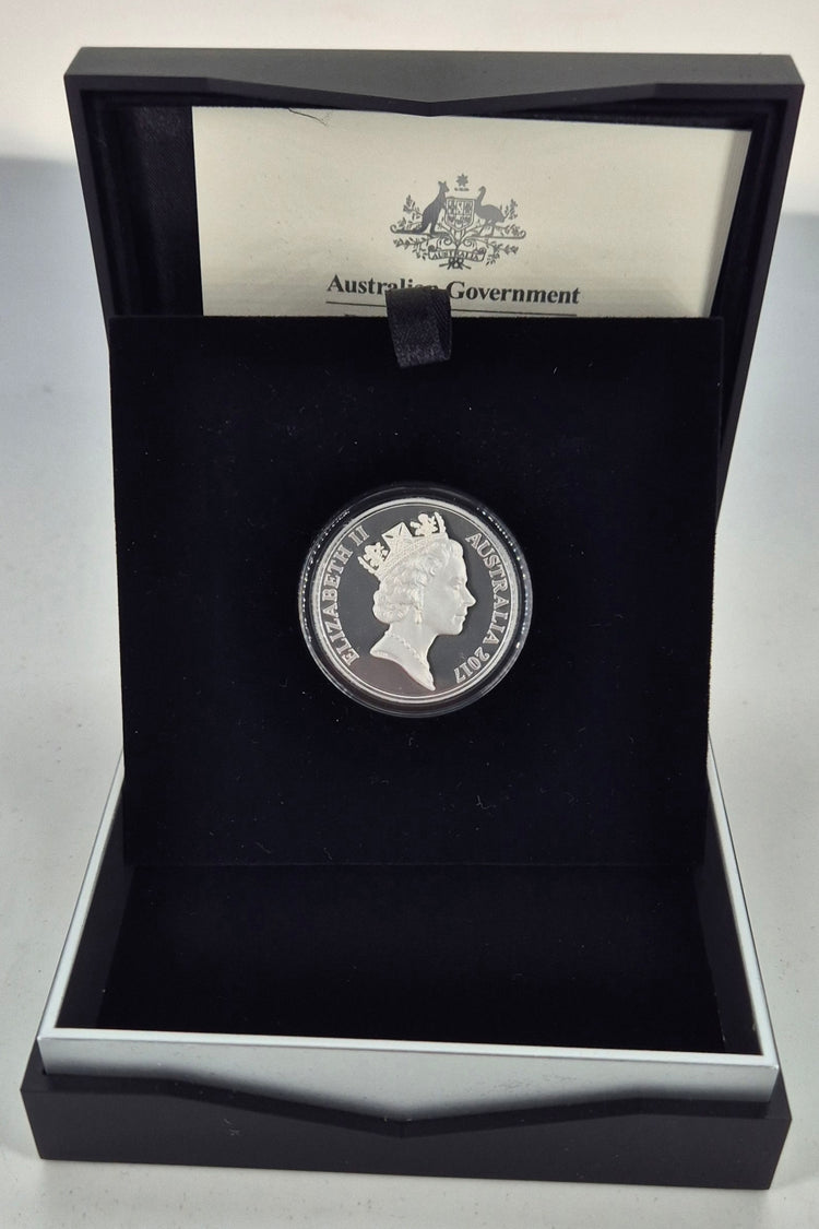 2017 Royal Australian Mint 1oz Silver Proof 1c Coin – High Relief Silver Proof Coin – World Money Fair Edition