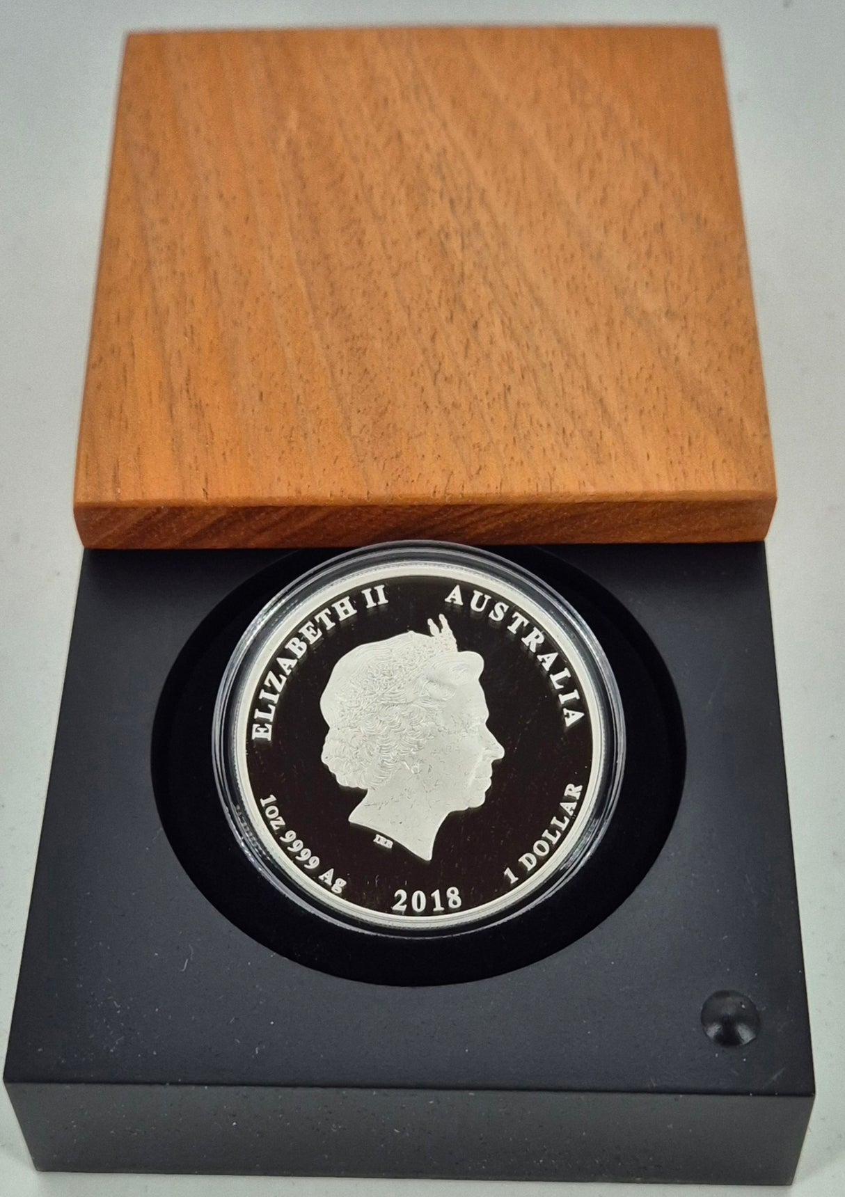 2018 Queen Elizabeth II 65th Coronation 1oz Silver Proof Coin