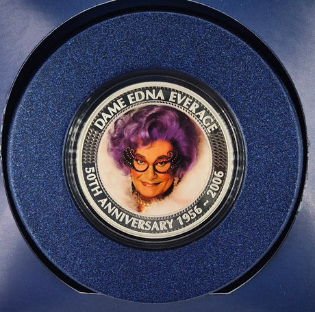 2006 Dame Edna Everage 1oz Silver Proof Coin