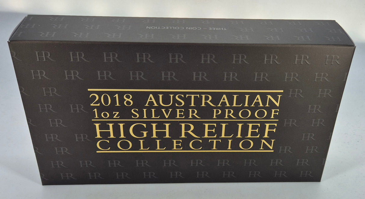 2018 High Relief 1oz Silver Three-Coin Proof Set