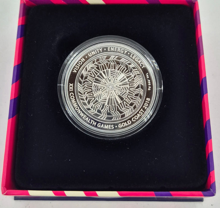 2018 $1 Gold Coast Commonwealth Games 1oz Silver Uncirculated Coin – Legacy of Reconciliation