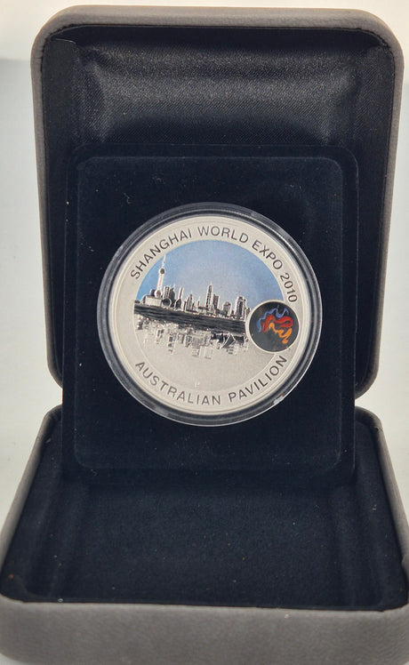 2010 Shanghai Expo Cityscape 1oz Silver Proof Coin – Australian Pavilion