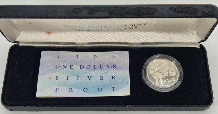 1993 Landcare $1 Silver Proof Coin – Coin Fair Special Issue