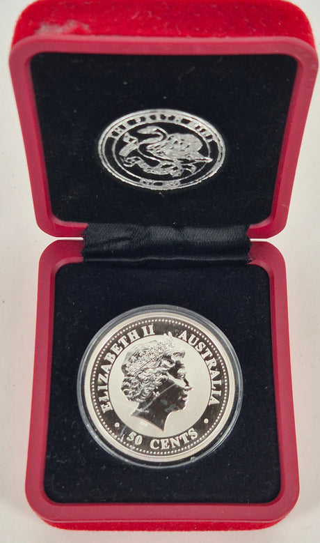 2000 Australian Dragon 50c 1/2oz Silver Proof Coin