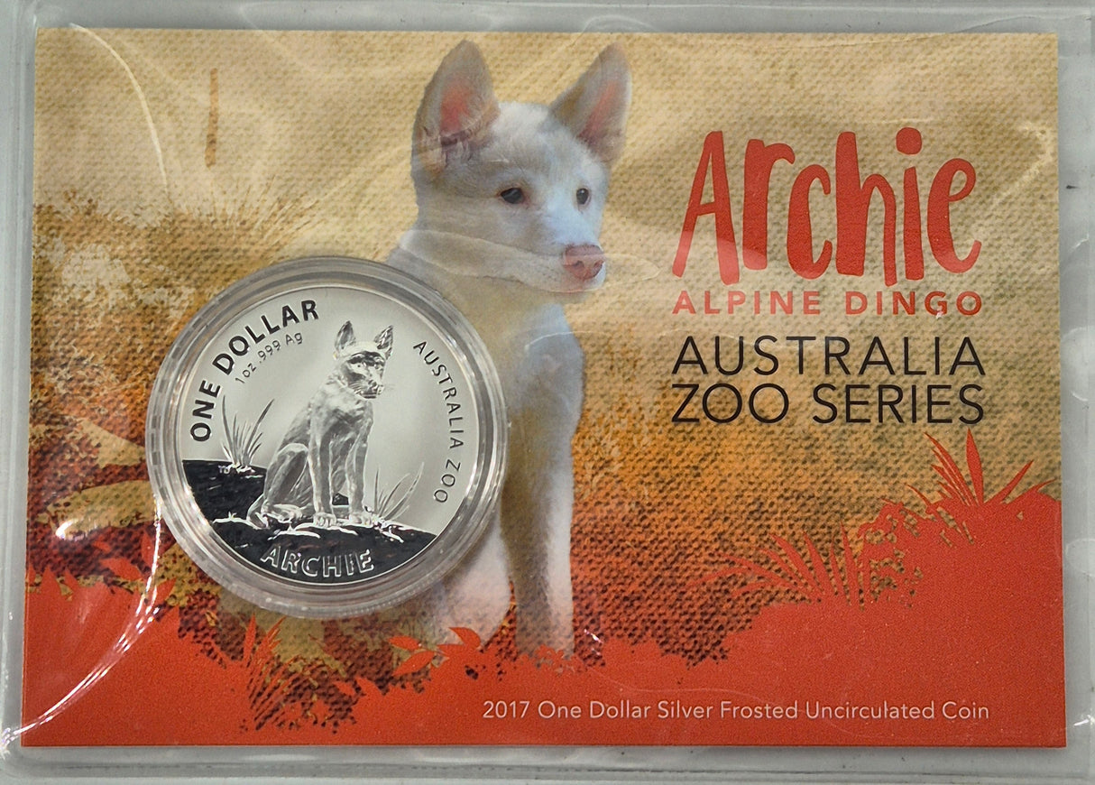 2017 1 oz Australia Zoo Series – Archie the Alpine dingo silver