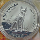 2017 1 oz Australia Zoo Series – Archie the Alpine dingo silver