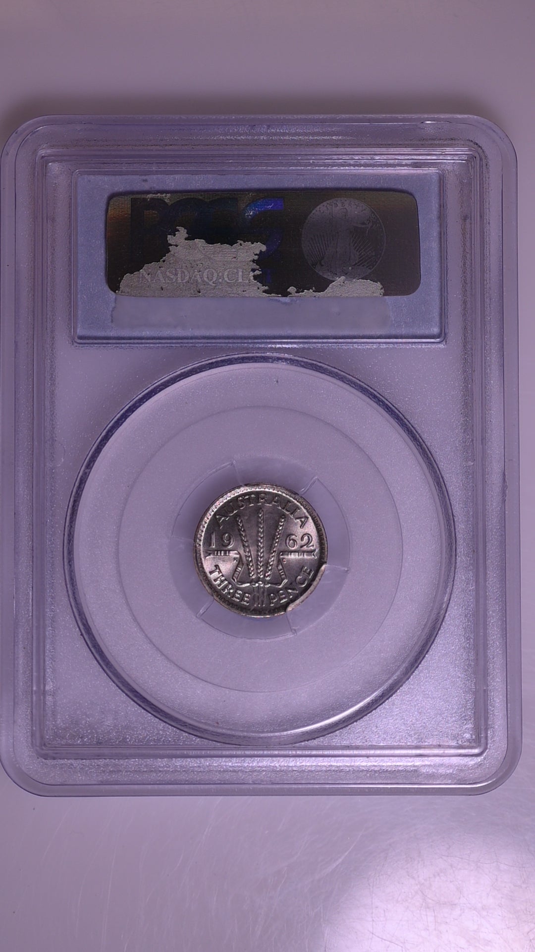 1962(m) Australian Proof Threepence - PCGS PR66