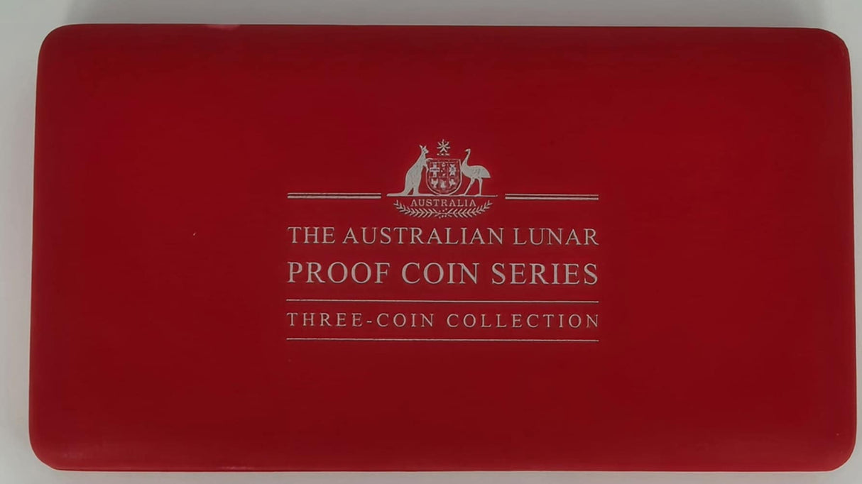 2002 Australian Lunar Silver Proof Three-Coin Set – Year of the Horse