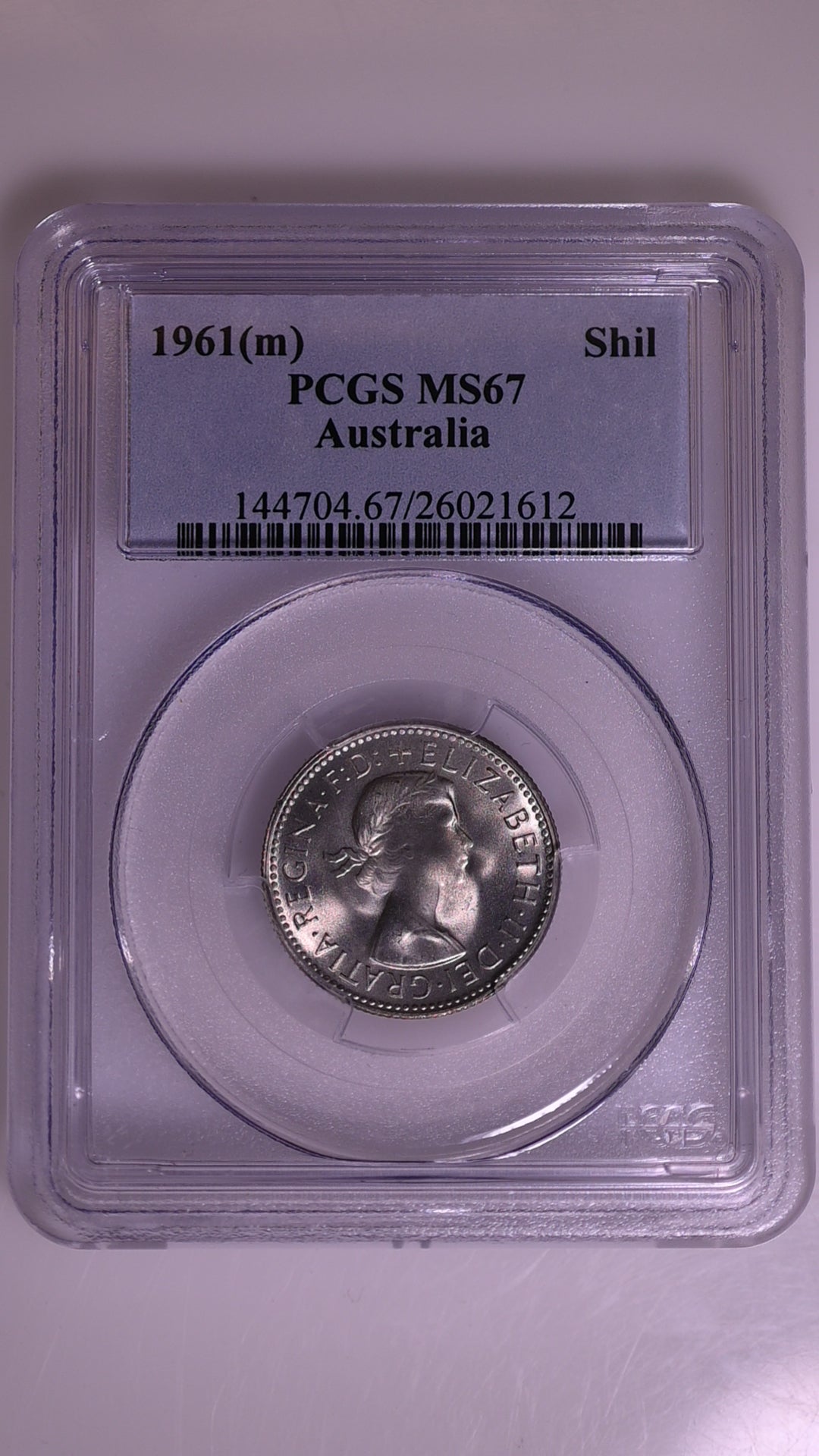 1961(m) Australian Shilling - PCGS MS67