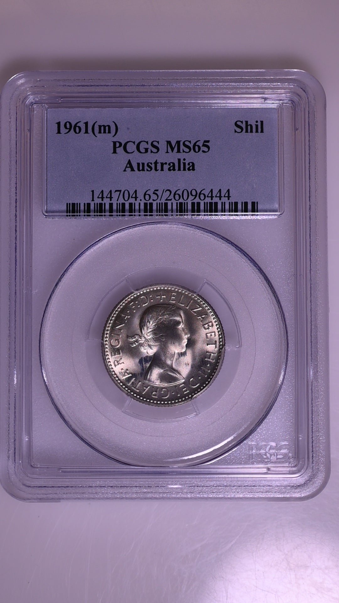 1961(m) Australian Shilling - PCGS MS65