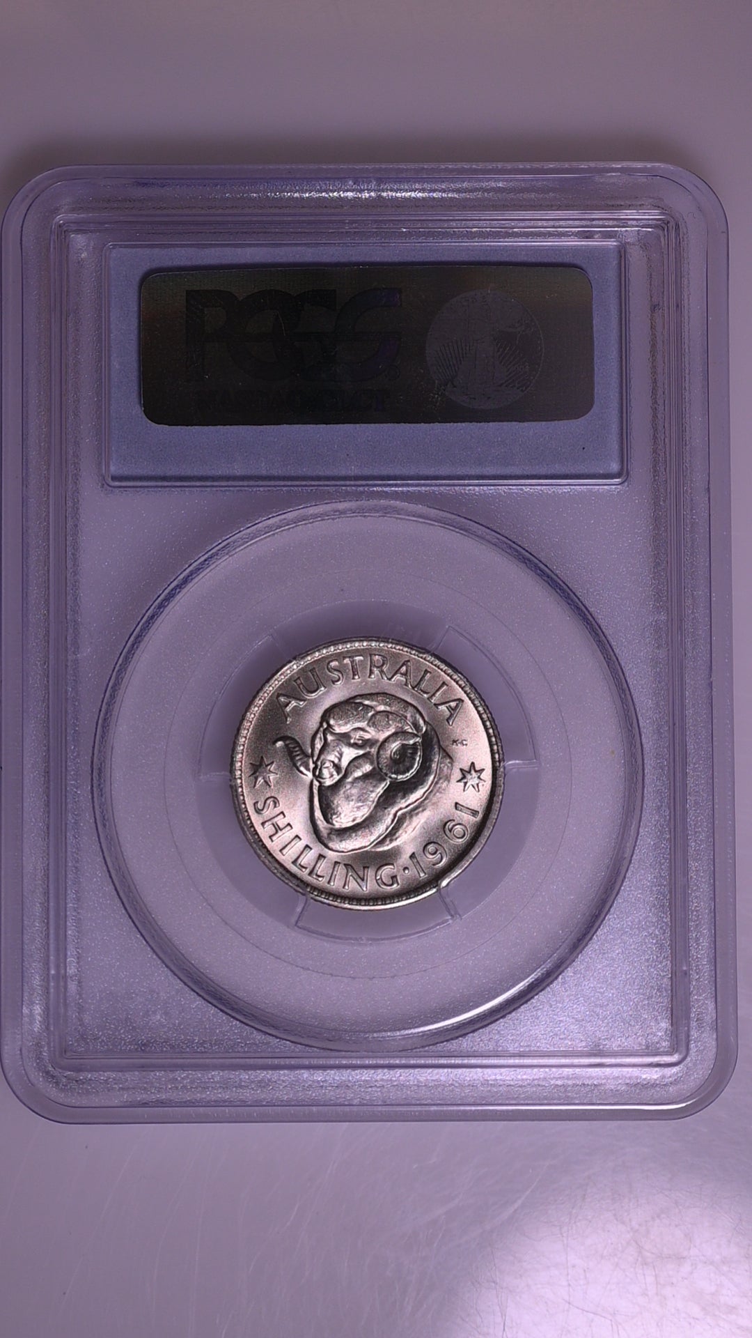 1961(m) Australian Shilling - PCGS MS65