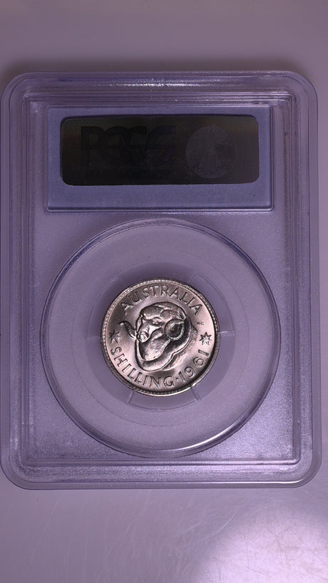 1961(m) Australian Shilling - PCGS MS65